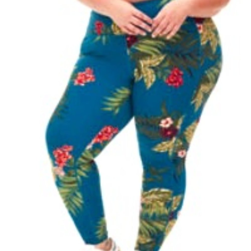 Torrid Athletic Tropical Print Active Legging